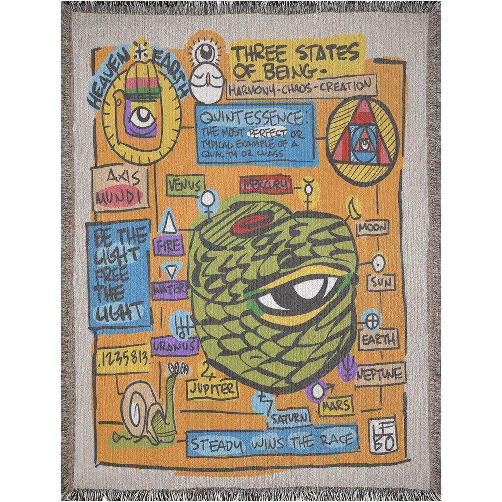 Three States of Being  - Lebo Woven Blanket